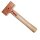 Kupferhammer quadratisch 1000 gr 320 mm mit Sicherungssplint