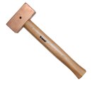 Kupferhammer quadratisch 2000 gr 340 mm mit Sicherungssplint