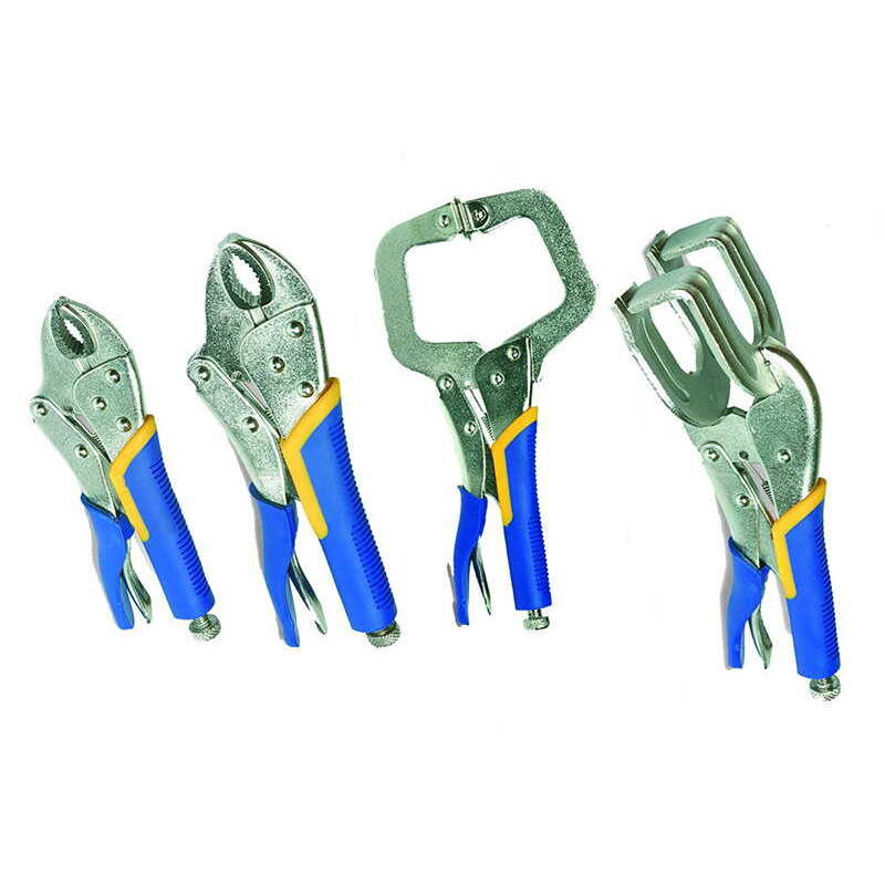 4er Set Gripzangen 250mm - Robuste Klemmzangen Mit Schnelllösehebel