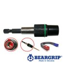 Bithalter 1/4 &quot;x 65 mm mit Schraubenhalter, zwei Magneten