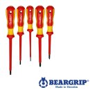 Schraubendreher 2K-Set VDE, Serie 736 PH + PL, 5 St.rot + gelb, Gelber Box, Beargrip