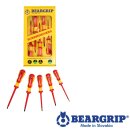 Schraubendreher 2K-Set VDE, Serie 741 PD + PL, 5 St. rot + gelb, Gelber Box, Beargrip